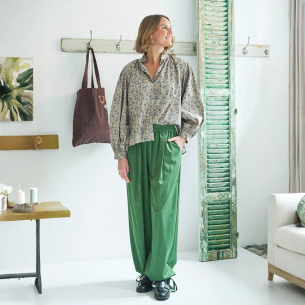 Wauw Bella ballon pants green - 10181