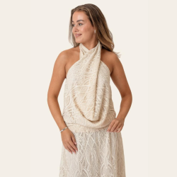 Byic Hallyic wrap top off white lace - A25102