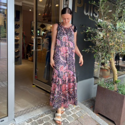 Wauw Gitte dress grey print - 10223