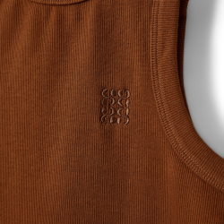 Sofie Schnoor Becasw rib tank top Maple Brown - S263186