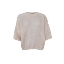 Black Colour Bjoerk s/s jumper latte - 1260