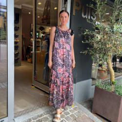 Wauw Gitte dress grey print - 10223