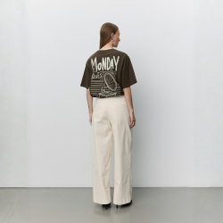 Sofie Schnoor Maesw Oversized T-Shirt � Intense Brown - S263340
