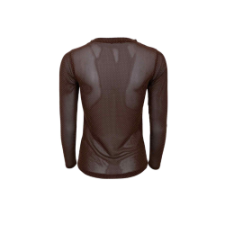 Black Colour Jessie coffe mesh blouse  - 41223