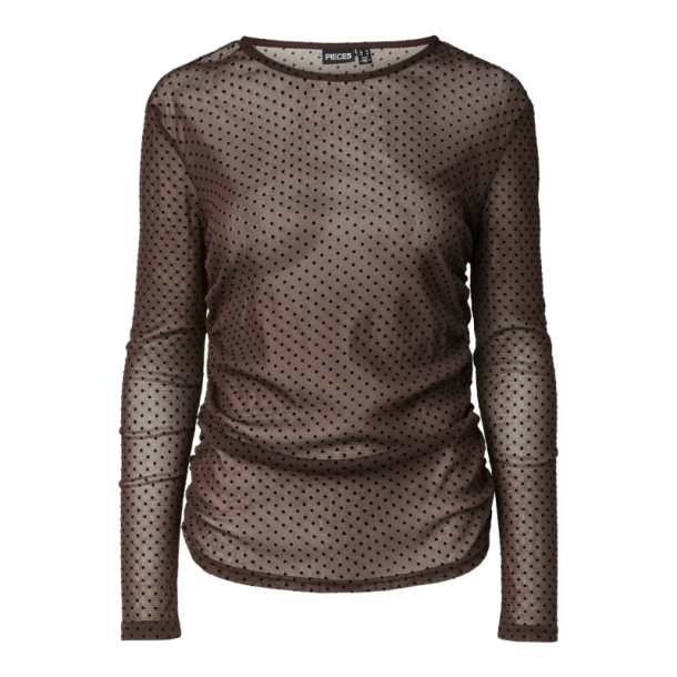 Pieces Bobo ls mesh rouching top hot fudge - 17165986