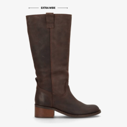 Phenumb Martina logn wix chocolat leather - PB-D07-MARTIEW
