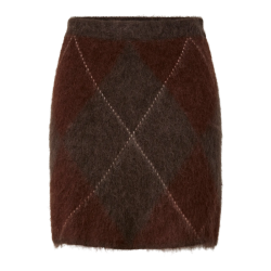 Yas Argy hw mohair blend knit skirt coffe bean - 26041613