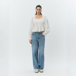 Sofie Schnoor Ariasw broderie anglaise shirt off white - S261185