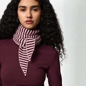 Pieces Komma triangle scraf tawny port pink a boostripe - 17159754