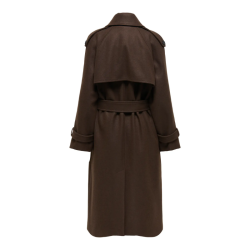Only Dear trillion long belt coat choclate brown - 15344734