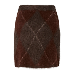 Yas Argy hw mohair blend knit skirt coffe bean - 26041613