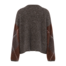 Yas Argy ls mohair blend knit pullover coffe bean - 26041612