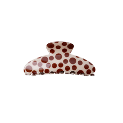 Black Colour Naomi hair claw big dot - 6049