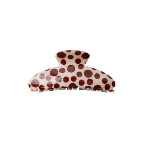 Black Colour Naomi hair claw big dot - 6049