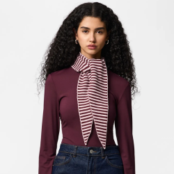 Pieces Komma triangle scraf tawny port pink a boostripe - 17159754