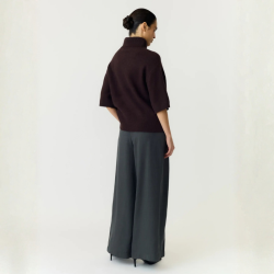 Yas Emila 2/4 wool knit pullover s. coffe bean - 26036037