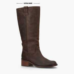 Phenumb Martina logn wix chocolat leather - PB-D07-MARTIEW