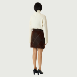 Yas Argy hw mohair blend knit skirt coffe bean - 26041613