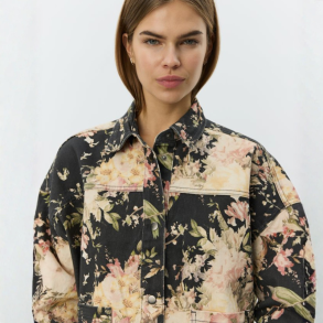 Sofie Schnoor Amayasw boxy denim jacket flower mix - S261126 