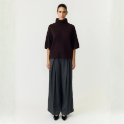 Yas Emila 2/4 wool knit pullover s. coffe bean - 26036037