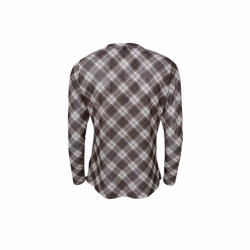 Black Colour Kamma brown tartan mesh blouse  - 42000
