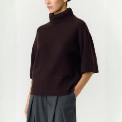 Yas Emila 2/4 wool knit pullover s. coffe bean - 26036037