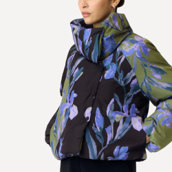 Yas Slay ls padded jacket Sphagnum Etira print - 26041057