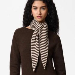 Pieces Komma triangle scraf hot fudge whitecap gray stripe - 17159754
