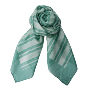 Black Colour Kaisa silk scarf mint - 208429