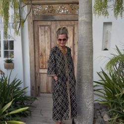 Wauw Tabita dress black/beige - 10208