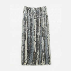Ver Moda Celia hw swquin skirt micro chip/s�lv - 10354534