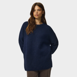 Pieces Tina ls o-neck knit maritime blue - 17166061