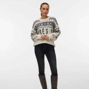 Vero Moda Moritz ls o-neck pullover birch -10350503