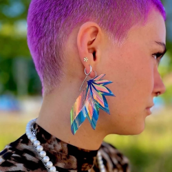 Byfossdal the wings gold small rainbow/purple