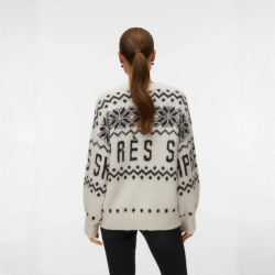 Vero Moda Moritz ls o-neck pullover birch -10350503