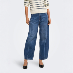 Only Jessica hw barrel ank jeans medium blue - 15391053