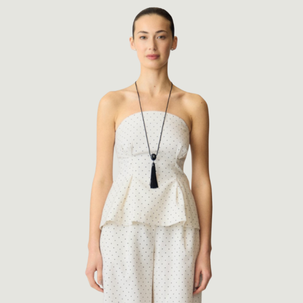 Yas Dotly corsage top star white/black - 26041151