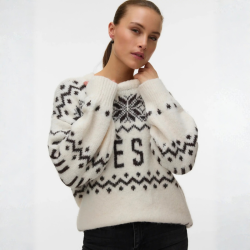 Vero Moda Moritz ls o-neck pullover birch -10350503