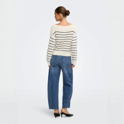 Only Jessica hw barrel ank jeans medium blue - 15391053