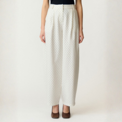Yas Dotly berrel bukser star white/black - 26041150