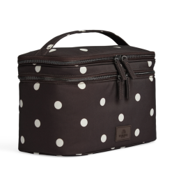 Markberg Treasurembg toiletrv bag recycled polka dot brown - 4831rpv