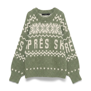 Vero Moda Moritz ls o-neck pullover oil green -10350503