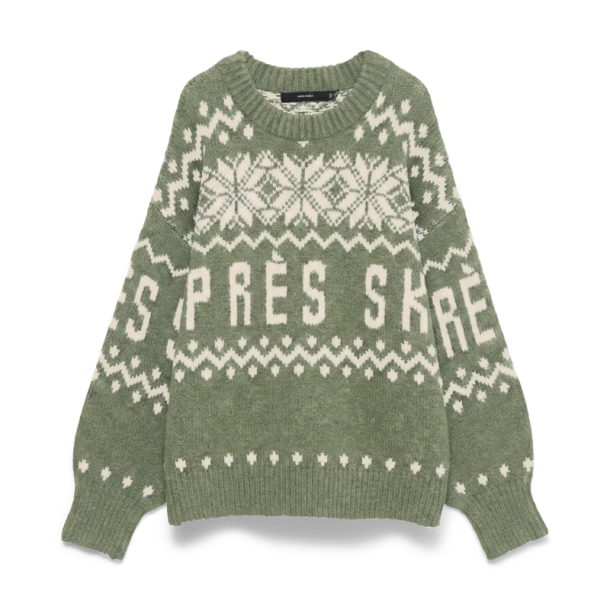 Vero Moda Moritz ls o-neck pullover oil green -10350503