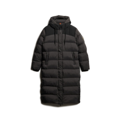 SuperDry Rip-Stop longline puffer coat black gid - w5011735a - a4O