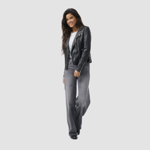 Only Gemma faux leather biker otw black - 15153079
