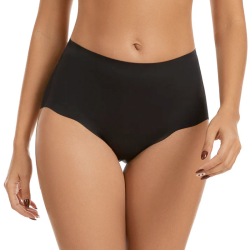 Femifemme invisible highwaist maxi trusser sort  - FF1001