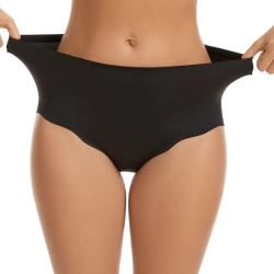 Femifemme invisible highwaist maxi trusser sort  - FF1001
