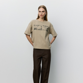 Sofie Schnoor Verinasw moonin boxy t-shirt sand - S263126