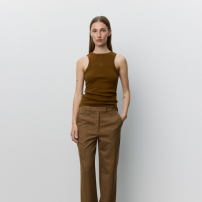 Sofie Schnoor Becasw rib tank top Maple Brown - S263186