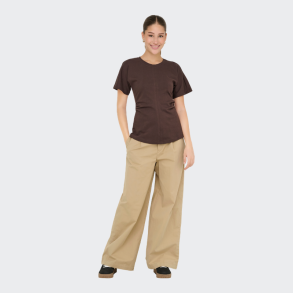 Only Liana mw x wide pleat pant pnt ox travertine - 15365822
